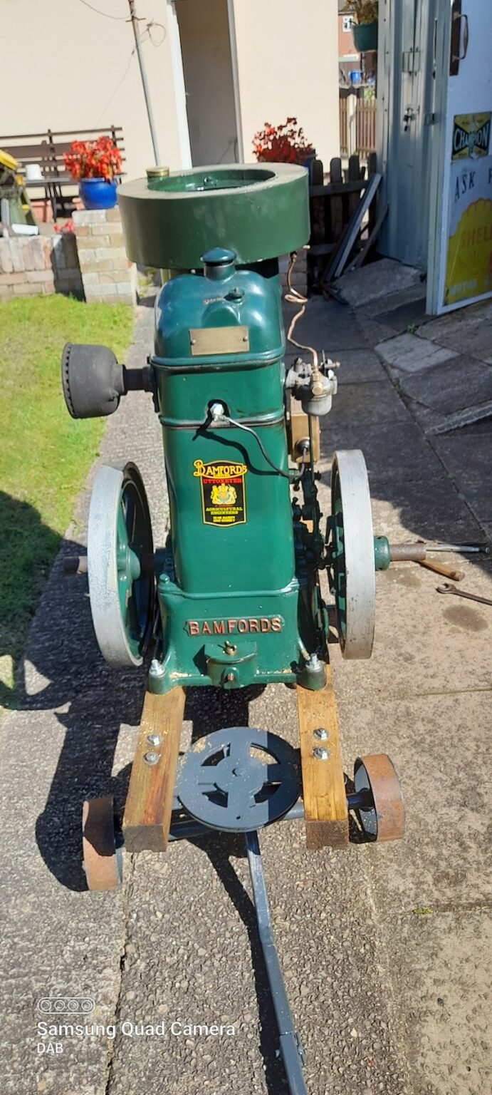 Bamford stationary engine O V 5 hp for sale « Henry Bamford & Sons